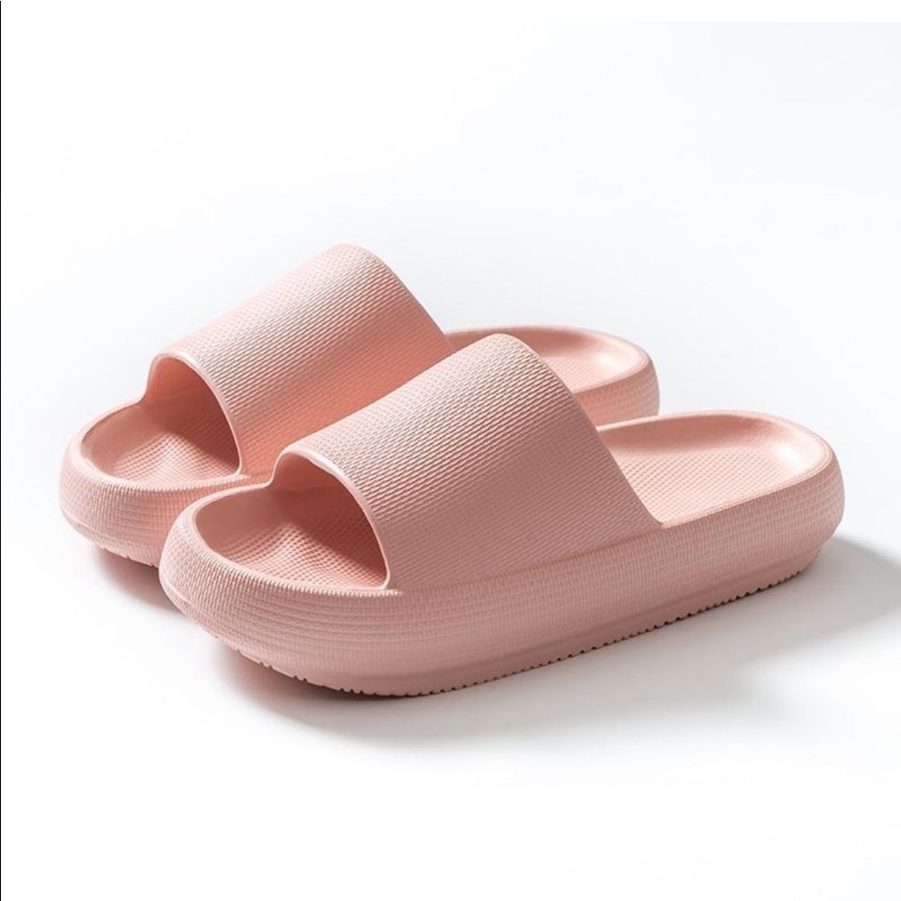 Pillow Slides Slippers Thick‎ Sole Sandals in pink